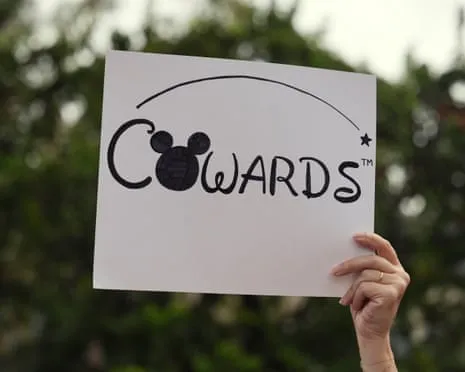 Hundreds Demonstrate Outside Disney Corporate Offices Concerning ‘Authoritarian’ Jimmy Kimmel Suspension